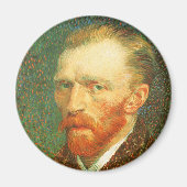 Selbstportrait von Vincent van Gogh Magnet (Vorne)