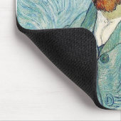 Selbstportrait von Vincent Van Gogh Mousepad (Ecke)
