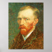 Selbstportrait von Vincent van Gogh Poster (Vorne)