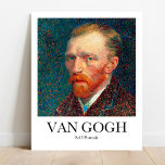 Selbstportrait von Vincent van Gogh Poster<br><div class="desc">Vincent Van Gogh's Selbstportrait (1887). Berühmte Kunstwerke</div>