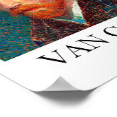 Selbstportrait von Vincent van Gogh Poster (Ecke)