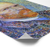 Selbstportrait von Vincent Van Gogh Poster (Ecke)