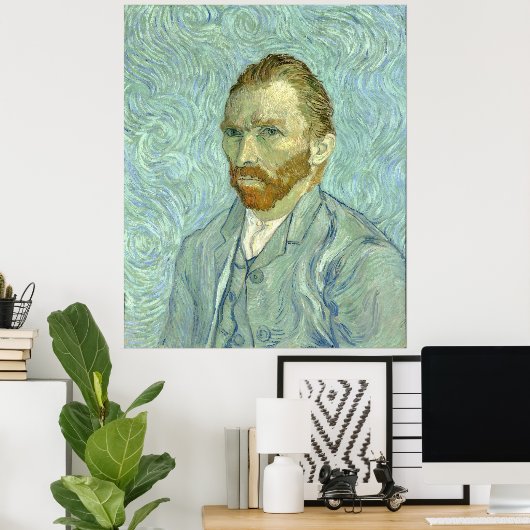 Selbstportrait von Vincent Van Gogh Poster (Heimbüro)