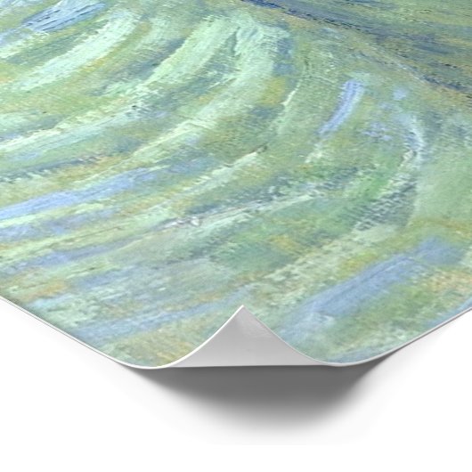 Selbstportrait von Vincent Van Gogh Poster (Ecke)