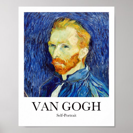 Selbstportrait von Vincent Van Gogh Poster (Vorne)