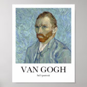 Selbstportrait von Vincent van Gogh Poster (Vorne)