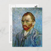 Selbstportrait von Vincent Van Gogh Postkarte (Vorne/Hinten)