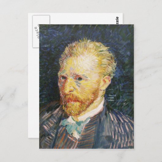 Selbstportrait von Vincent van Gogh Postkarte (Vorne/Hinten)