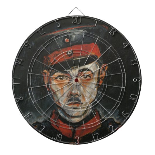 Selbstportrait (von Walter Gramatté) Dartscheibe (vorne)