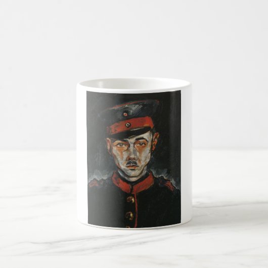Selbstportrait (von Walter Gramatté) Kaffeetasse (Mittel)