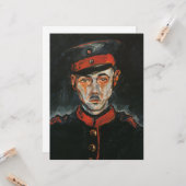 Selbstportrait (von Walter Gramatté) Karte (Vorderseite/Rückseite Beispiel)