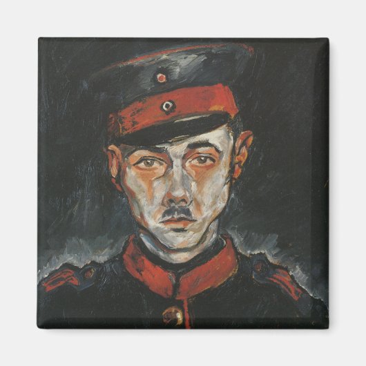 Selbstportrait (von Walter Gramatté) Magnet (Vorne)