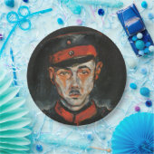 Selbstportrait (von Walter Gramatté) Pappteller (Party)