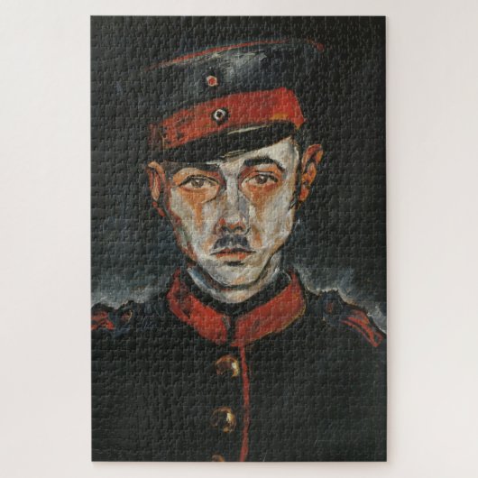 Selbstportrait (von Walter Gramatté) Puzzle (Vertikal)