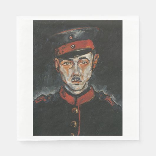 Selbstportrait (von Walter Gramatté) Serviette (Vorderseite)