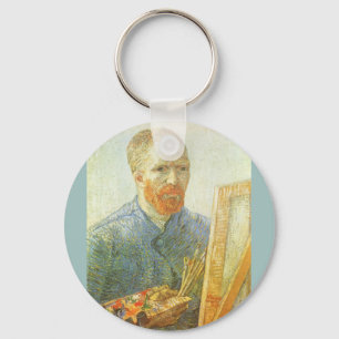 Selbstportrait vor Easel, Vincent van Gogh Schlüsselanhänger