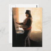 Selbstportrait Workshop - Francisco de Goya Postkarte (Vorne/Hinten)