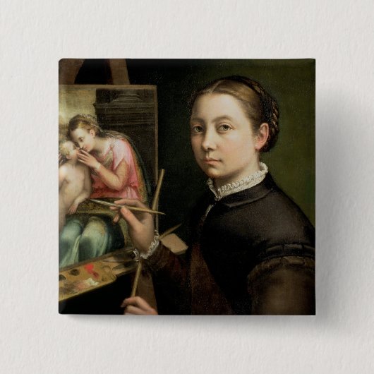 Selbstporträt, 1556 button (Vorderseite)