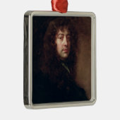 Selbstporträt, 1665-70 (Öl auf Leinwand) Silbernes Ornament (Rechts)