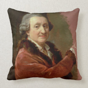 Selbstporträt, 1773-87 (Öl auf Leinwand) Kissen