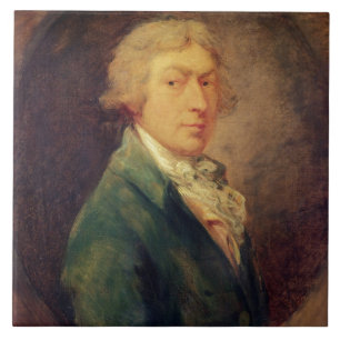 Selbstporträt, 1787 (Öl auf Leinwand) 2 Fliese