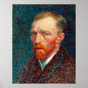 Selbstporträt (1887) von Vincent Van Gogh Poster