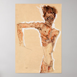 Selbstporträt (1911) Egon Schiele Poster