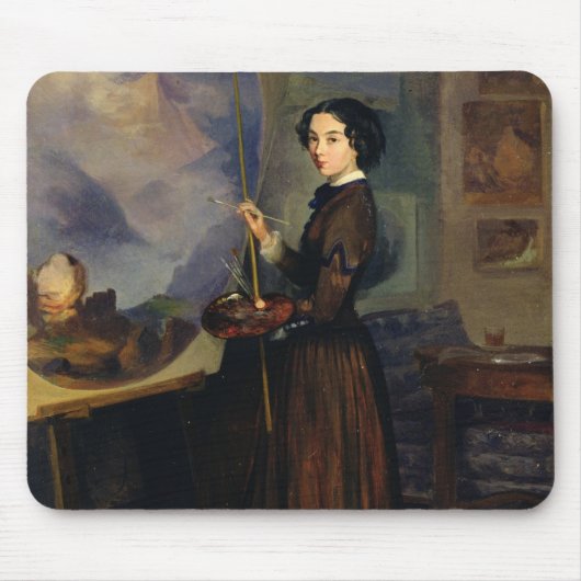 Selbstporträt 3 mousepad (Vorne)