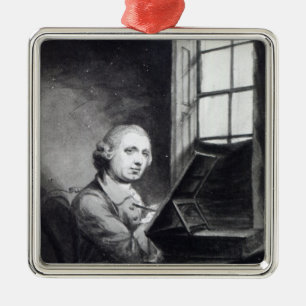 Selbstporträt 6 silbernes ornament