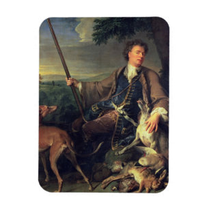Selbstporträt als Jäger, 1699 (Öl auf Leinwand) Magnet