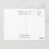 Selbstporträt am Easel Postkarte (Rückseite)