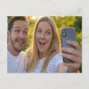 Selbstporträt anpassen hinzufügen postkarte