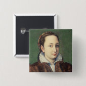Selbstporträt, attired als Mädchen-vonehre Button (Vorne & Hinten)