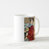 Selbstporträt durch Amedeo Modigliani Kaffeetasse (VorderseiteRechts)