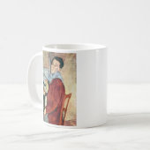 Selbstporträt durch Amedeo Modigliani Kaffeetasse (Vorderseite Links)