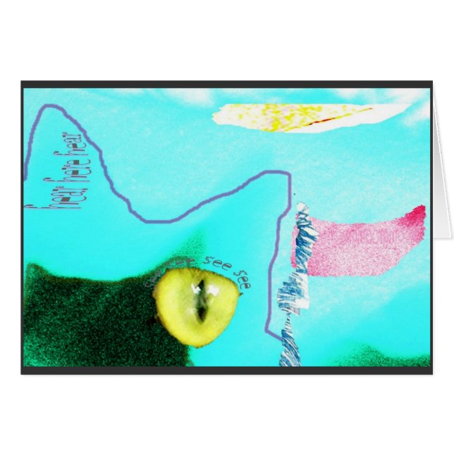 Selbstporträt durch Katze (Vorderseite (Horizontal))