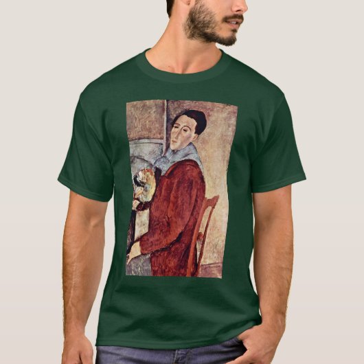 Selbstporträt durch Modigliani Amedeo T-Shirt (Vorderseite)