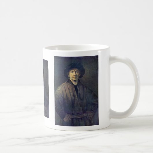 Selbstporträt durch Rembrandt Harmensz. Van Rijn Kaffeetasse (Rechts)
