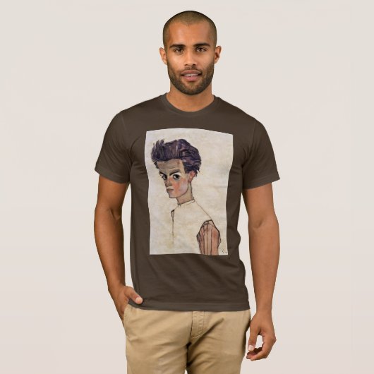 Selbstporträt durch Schiele Egon T-Shirt (Vorne ganz)