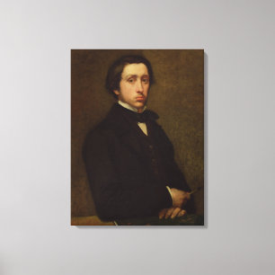 Selbstporträt Edgar Degass  , 1855 Leinwanddruck