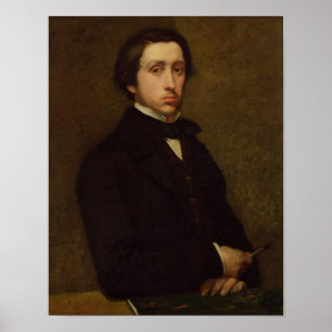 Selbstporträt Edgar Degass , 1855 Poster