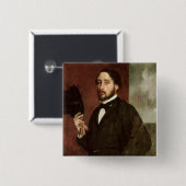 Selbstporträt Edgar Degass |, c.1862 Button (Vorne & Hinten)