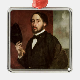 Selbstporträt Edgar Degass  , c.1862 Ornament Aus Metall