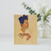 Selbstporträt-Einladungen Egon Schiele Einladung (Stehend Vorderseite)