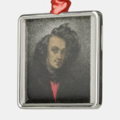 Selbstporträt, gekleidet für 'Hernani Silbernes Ornament (Links)