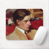 Selbstporträt im Profil Mousepad (Mit Mouse)
