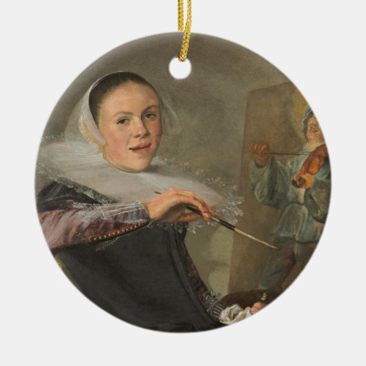Selbstporträt Keramikornament (Vorne)
