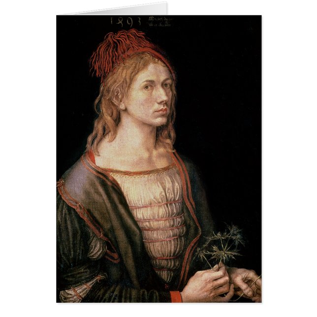 Selbstporträt mit einer Distel, 1493 (Vorne)