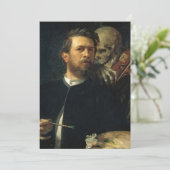 Selbstporträt mit fiddelndem Tod | Arnold Böcklin (Stehend Vorderseite)