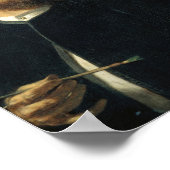 Selbstporträt mit fiddelndem Tod | Arnold Böcklin Poster (Ecke)